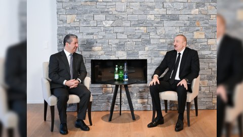 Prezident&nbsp;İraq Kürdüstanının Baş naziri ilə görüşüb
