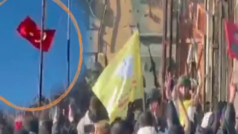 Türkiyədə təxribat - bayraq endirildi