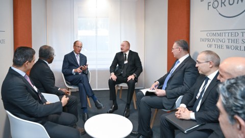 İlham Əliyev Davosda daha bir görüş keçirdi