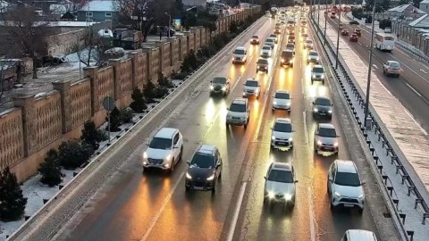 Sürücülər oxusun - Aeroport yolu buz bağlayıb