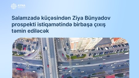 İki küçənin kəsişməsi işıqforla nizamlanacaq