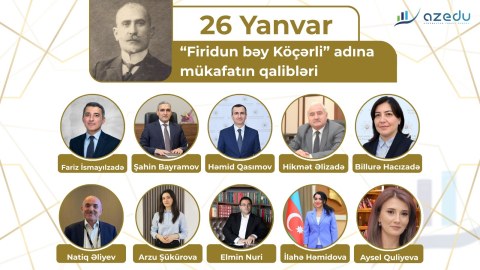 &ldquo;Firidun bəy Köçərli mükafatı&rdquo;nın&nbsp;qalibləri - SİYAHI&nbsp;