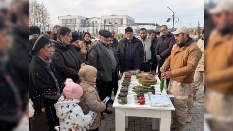 Köç karvanı Horovlu kəndində - FOTOLAR