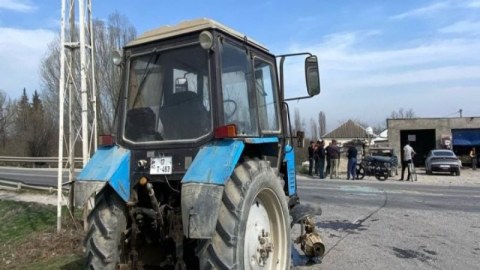 Sabirabaddakı qəzada sürücü ağır yaralandı