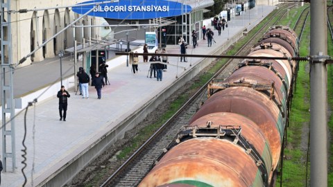 Ermənistana Rusiya taxılı daşıyan qatarı Biləcəridən&nbsp;yola düşdü