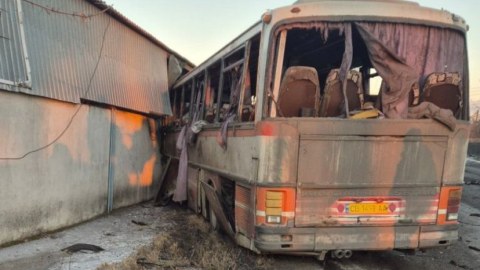 Rusiya dronla avtobusa hücum etdi - 12 ölü