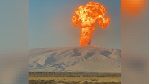 Azərbaycanda güclü palçıq vulkanı püskürdü - FOTO
