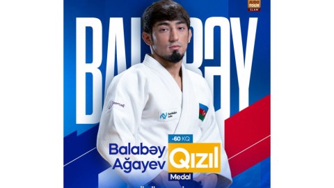 Azərbaycan cüdoçusu Parisdə qızıl medal qazandı