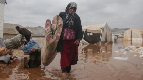 Suriyada daşqınlar: Üç&nbsp;nəfər ölüb, ikisi uşaqdır