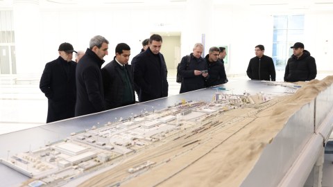 ADY sədri Türkmənbaşı Beynəlxalq Dəniz Limanında&nbsp;- FOTOLAR