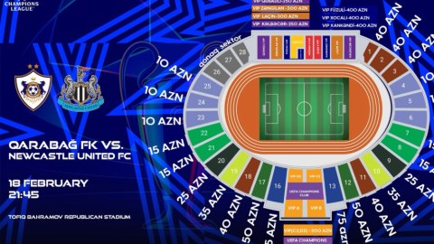 &ldquo;Qarabağ&rdquo;-&ldquo;Nyukasl&rdquo; oyununun biletləri satışda