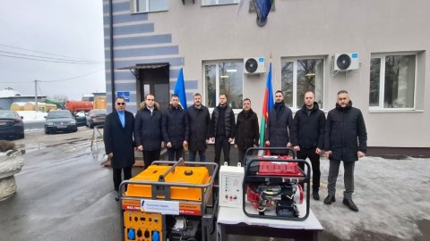 Azərbaycandan Ukraynaya generatorlar göndərildi&nbsp;- FOTO