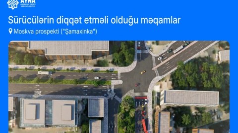 "Şamaxinka"da yol hərəkətində dəyişiklik edilir
