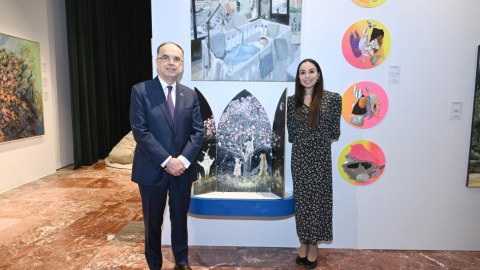 Leyla Əliyeva&nbsp;Albaniya Prezidenti ilə görüşdü - FOTO