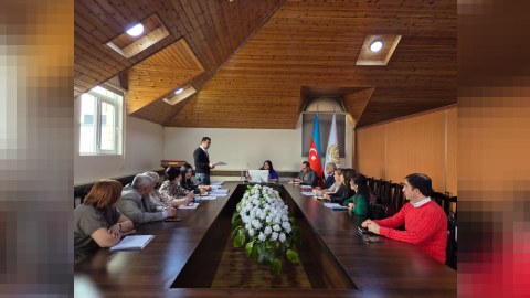 Gəncə Dövlət Universitetinin tabeliyinə verilmiş elmi müəssisələrin əməkdaşları ilə görüş - FOTO