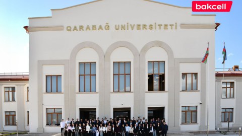 &ldquo;Bakcell&rdquo; və Gənclər Fondu Qarabağ Universitetində tələbələrlə görüş keçirib