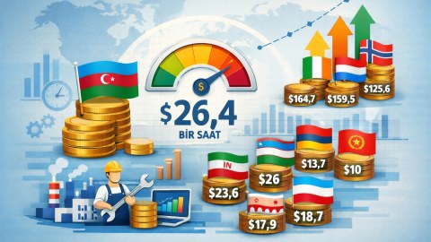Dünyada və Azərbaycanda 1 saatlıq əməyin&nbsp;dəyəri&nbsp;neçədir? - RƏQƏMLƏR&nbsp;