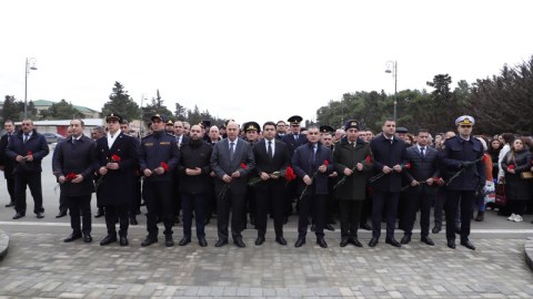 Neftçalada Xocalı soyqırımının 34-cü ildönümü qeyd olunub -&nbsp;FOTOLAR
