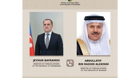 Azərbaycanla&nbsp;Bəhreynin XİN rəhbərləri İranı müzakirə etdi