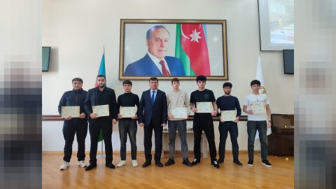 Gəncə Dövlət Universitetinin tələbələri&nbsp;təltif olundular - FOTO