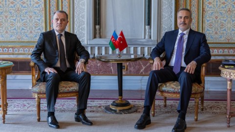 Ceyhun Bayramov Fidanla görüşdü - FOTO