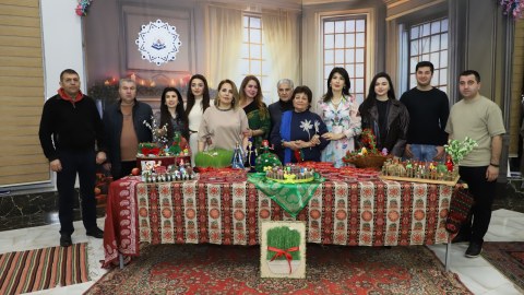 Bayram günlərində təhsil işçiləri bir araya gəldi - FOTOLAR