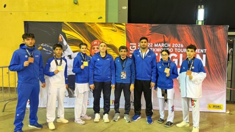 Azərbaycan taekvondoçuları Belçikada 6&nbsp;medal qazanıblar