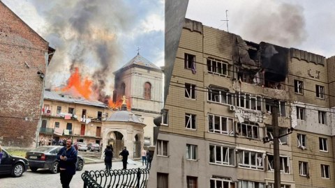 Lvovda&nbsp;binalara zərbələr endirilib, yaralananlar var