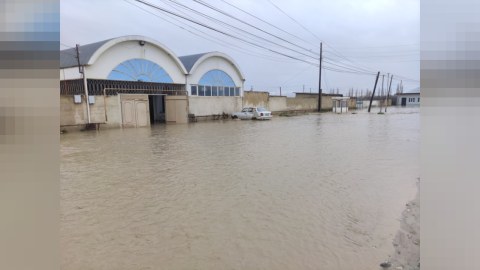 Xaçmazda 33 kəndi su basıb - FOTOLAR