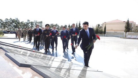 Neftçalada Aprel döyüşlərinin ildönümü qeyd olunub - FOTO