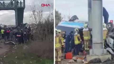 Türkiyədə sərnişin avtobusu qəzaya uğradı - 4 ölü, 13 yaralı