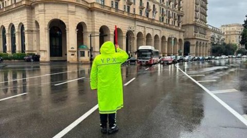 DYP-dən yağışlı hava ilə bağlı sürücülərə müraciət
