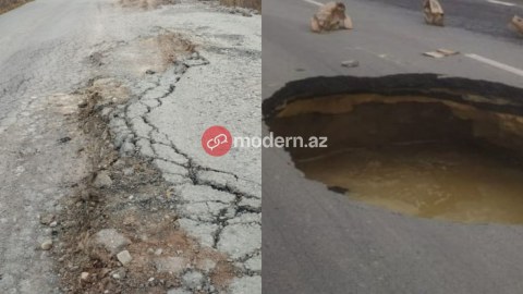 Yollarda çökmənin əsas səbəbi açıqlandı: iqlimə uyğun qurulmayıb