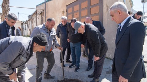 Zaur Mikayılov&nbsp;kollektorun bərpa işləri ilə tanış oldu - FOTOLAR