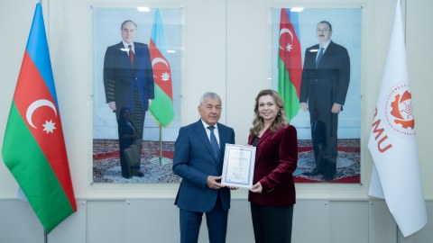 BMU-ya 6 ixtisas üzrə beynəlxalq akkreditasiya sertifikatları təqdim olundu