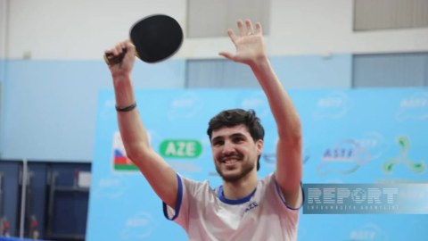 Azərbaycanlı stolüstü tennisçi "Ginnesin Rekordlar Kitabı"na düşdü