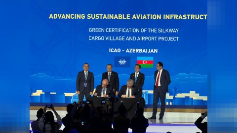 Nazir müavini Beynəlxalq Mülki Aviasiya Təşkilatının simpoziumunda - FOTO