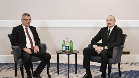 İlham Əliyev Şimali Kiprin Prezidenti ilə&nbsp;görüşdü&nbsp;