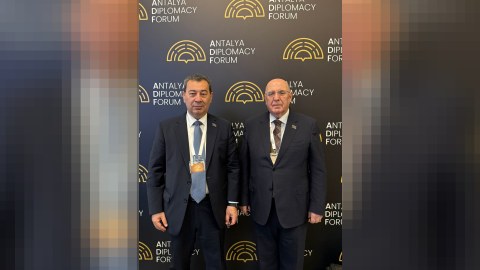 Əhliman Əmiraslanov və Səməd Seyidov Antalya Diplomatiya Forumunda