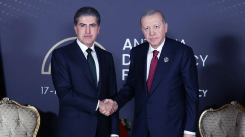 Antalyada diqqətçəkən görüş - Ərdoğan Bərzani ilə görüşdü