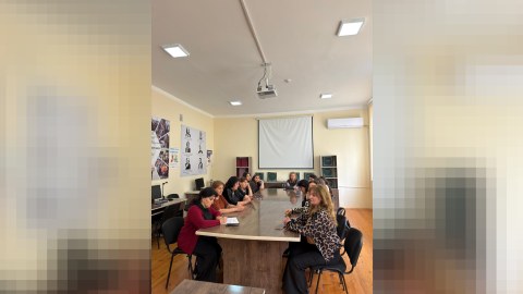 Gəncə Dövlət Universitetində əlilliyi olan tələbələrlə görüş - FOTO