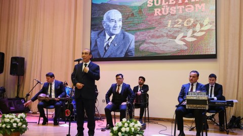 Süleyman Rüstəmin 120 illik yubileyi keçirilib - FOTOLAR
