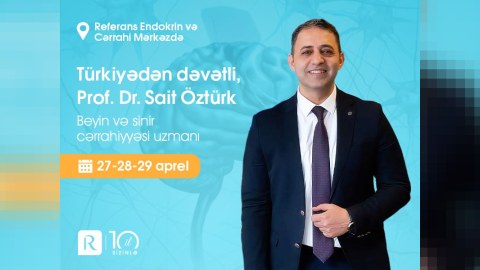 Tanınmış beyin cərrahı Bakıda pasiyentləri qəbul edəcək