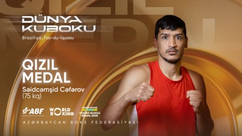 Bokusçumuz Dünya Kubokunda qızıl medal qazandı