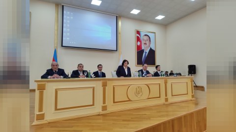 Gəncə Dövlət Universitetində tələbələrlə maarifləndirici görüş - FOTO