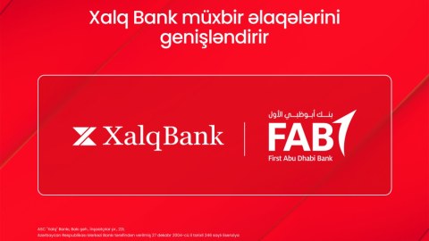 "Xalq Bank" "First Abu Dhabi" Bankda müxbir hesab açdı