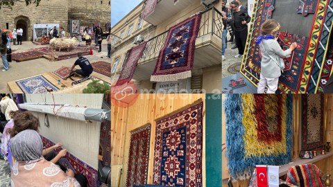 Fərqli mədəniyyətlər İçərişəhərdə: Xalça Festivalından - FOTOREPORTAJ