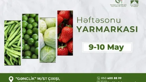 &ldquo;Kənddən Şəhərə&rdquo; həftəsonu yarmarkası&nbsp;təşkil olunacaq
