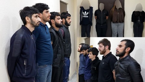 Masazırda 13 nəfər saxlanıldı - VİDEO