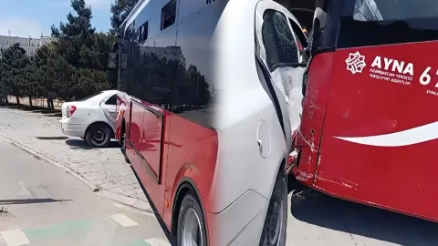 Bakıda avtobusula&nbsp;minik avtomobili toqquşdu
